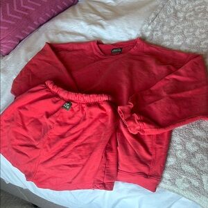 Daily Drills Heart Red Lounge Set
